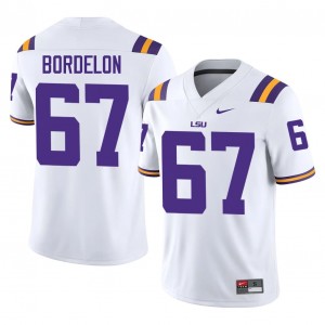 Bo Bordelon #67 LSU Tigers Jersey | Exclusive White College Football Men Stitched 17830251