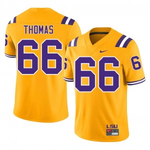 Solomon Thomas #66 Geaux Tigers Jersey | Pro-Grade Gold College Football Men Embroidery 72569815