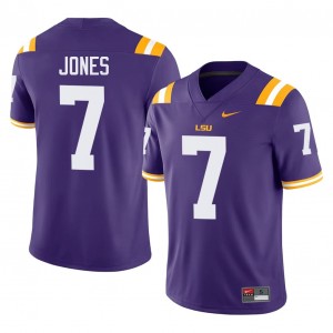 Bert Jones #7 LSU Jersey | Iconic Purple College Football Men Stitch 64354769