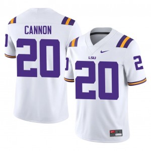 Top-Tier Billy Cannon #20 Geaux Tigers White Jersey | Men University Football Stitched Fan Gear 91671193