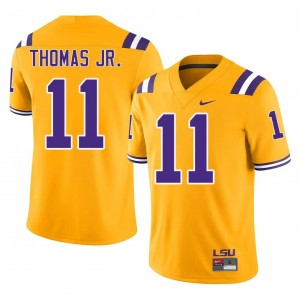 Top-Tier Brian Thomas Jr. #11 Geaux Tigers Gold Jersey | Men University Football Embroidery Fan Gear 72620983