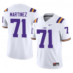 Geaux Tigers Brysten Martinez #71 White Jersey | Essential Stitched NCAA Football Men Apparel 64092264