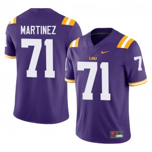 #71 Brysten Martinez Louisiana State Purple Jersey | Alumni Stitch Men Player Football Gear 47182157