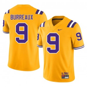 Joe Burrow Burreaux #9 LSU Tigers Jersey | Gameday Gold College Football Men Embroidery 42357759