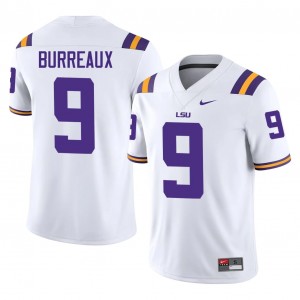 Fighting Tigers Joe Burrow Burreaux #9 White Jersey | Premium Stitched NCAA Football Men Apparel 60463857