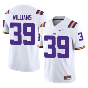 Officially Licensed Lavonte Williams #39 LSU White Jersey | Men University Football Stitched Fan Gear 96797294