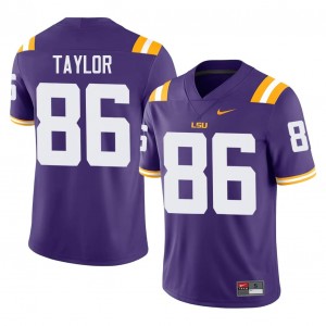 Mason Taylor #86 Geaux Tigers Jersey | Pro-Grade Purple College Football Men Swen 46253917