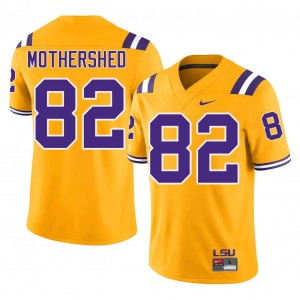 Roman Mothershed #82 Geaux Tigers Jersey | Pro-Grade Gold College Football Men Embroidery 35741387