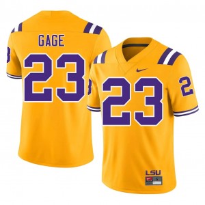 Stacy Gage #23 Fighting Tigers Jersey | Exclusive Gold College Football Men Embroidery 88921834
