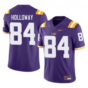 Tyree Holloway #84 Geaux Tigers Jersey | Pro-Grade Purple College Football Men Swen 20754039