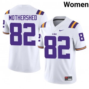 Top-Tier Roman Mothershed #82 Geaux Tigers White Jersey | Women University Football Stitched Fan Gear 25496893