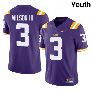 Eugene Wilson III #3 LSU Tigers Jersey | Exclusive Purple College Football Youth Swen 13826641