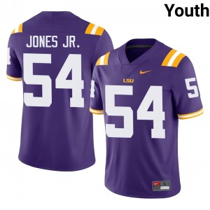 Ja'Mard Jones Jr. #54 Geaux Tigers Jersey | Pro-Grade Purple College Football Youth Swen 42160229