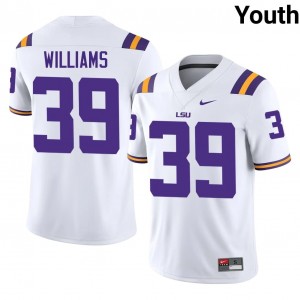 Lavonte Williams #39 Louisiana State Jersey | Gameday White College Football Youth Stitched 34968829
