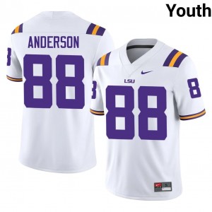 Richard Anderson #88 LSU Tigers Jersey | Exclusive White College Football Youth Stitched 23977709