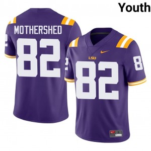 Purple Roman Mothershed #82 Geaux Tigers Jersey | Youth High School Football Limited Swen 95927080