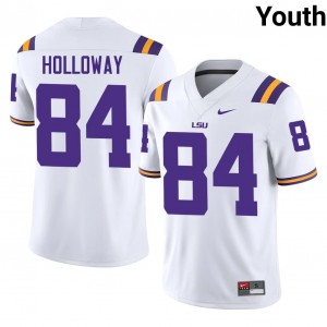 Tyree Holloway #84 LSU Tigers Jersey | Gameday White College Football Youth Stitched 46886149